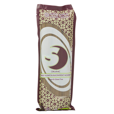 king soba BIO gluténmentes édesburgonya-hajdina tészta 250g