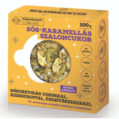 MAJOMKENYÉR SÓS-KARAMELLÁS SZALONCUKOR 100 G