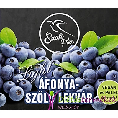 SZAFI FREE ÁFONYA-SZŐLŐ LEKVÁR 350G