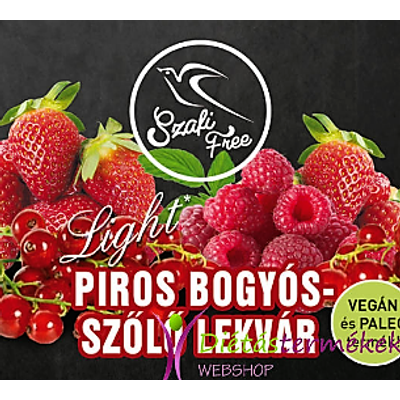 SZAFI FREE PIROS BOGYÓS-SZŐLŐ LEKVÁR 350G
