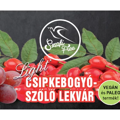 SZAFI FREE CSIPKEBOGYÓ-SZŐLŐ LEKVÁR 350G