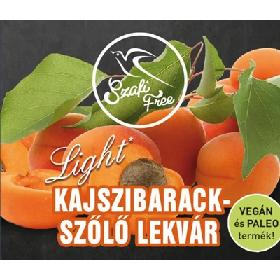 SZAFI FREE KAJSZIBARACK-SZŐLŐ LEKVÁR 350G
