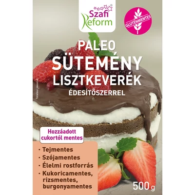 SZAFI REFORM PALEO SÜTEMÉNY LISZTKEVERÉK ÉDESÍTŐSZERREL (GLUTÉNMENTES) 500 G