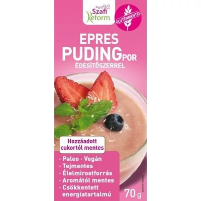 Szafi Reform Diétás Eperpuding 70g.