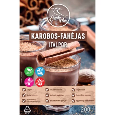 SZAFI FREE INSTANT KAROBOS-FAHÉJAS ITALPOR (GLUTÉNMENTES) 200G