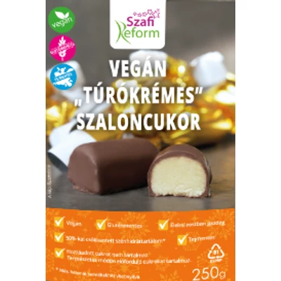 Szafi Reform Vegán „túrókrémes” szaloncukor 250g