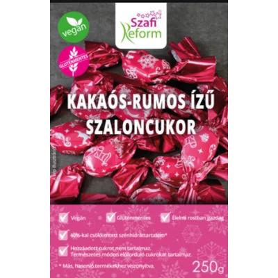 SZAFI REFORM KAKAÓS-RUMOS ÍZŰ SZALONCUKOR 250G