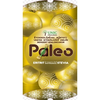 PALEO UNIC SZALONCUKOR ÉTCSOKIS ZSELÉS ÉDESÍTŐSZEREKKEL 220 G