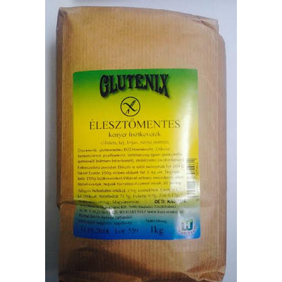 Glutenix élesztőmentes kenyér lisztkeverék 100gr.