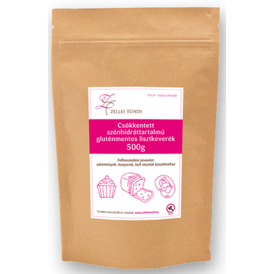 Zellei Tündi csökkentett szénhidráttartalmú gluténmentes lisztkeverék 500g